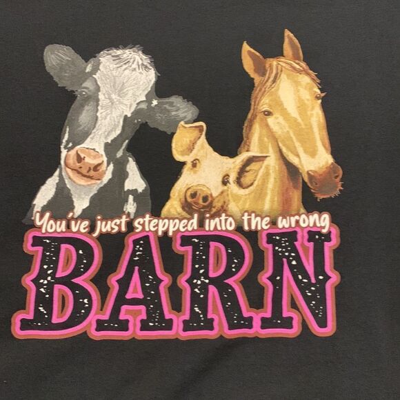 Gildan Size 2XL black textured graphic tee. See photos - Picture 9 of 10